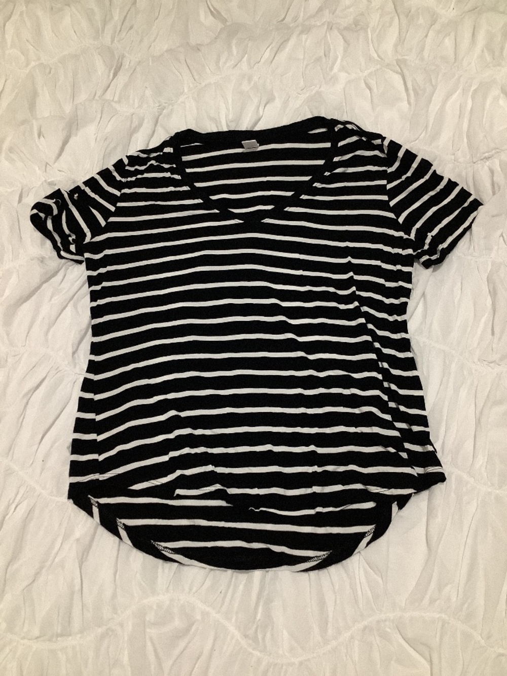 Black and White Striped Tee